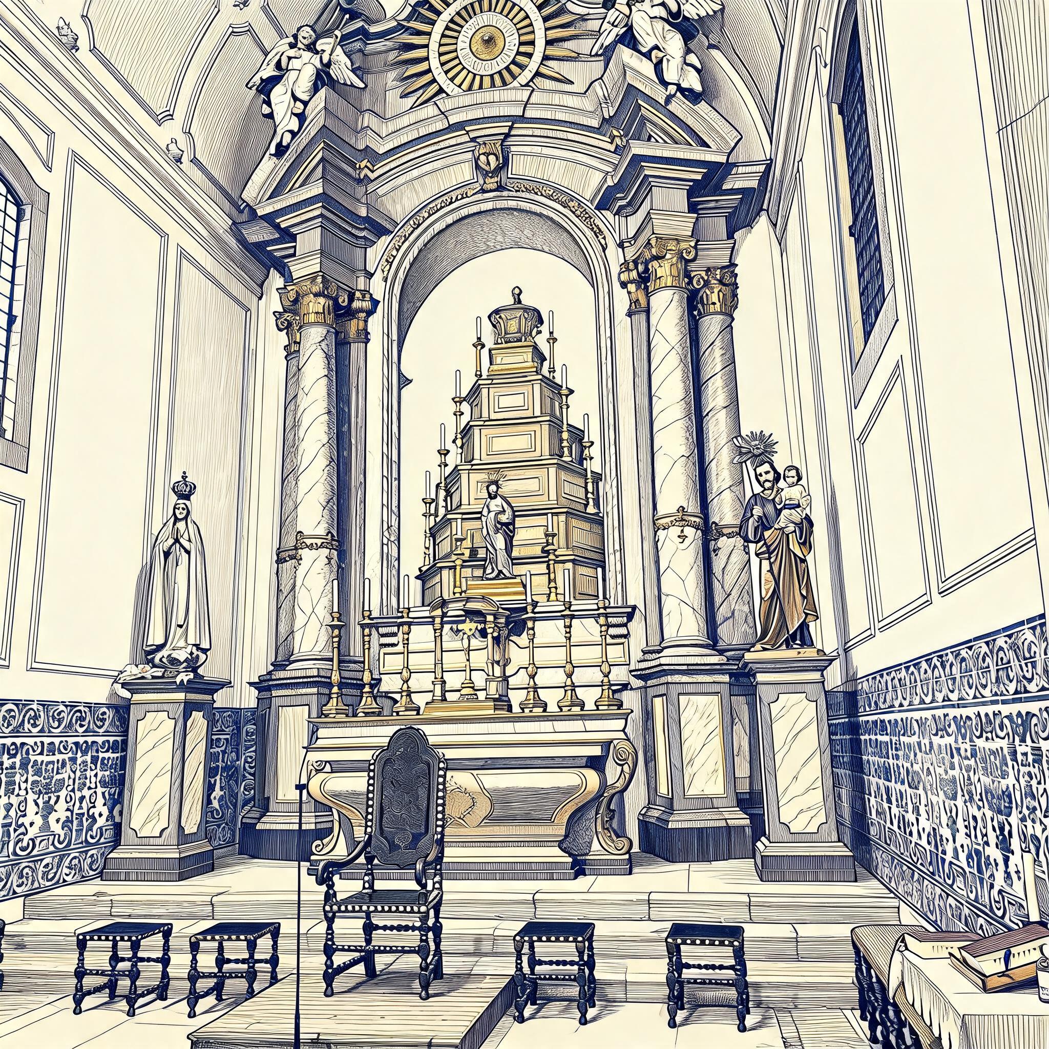 Altar-mor da igreja