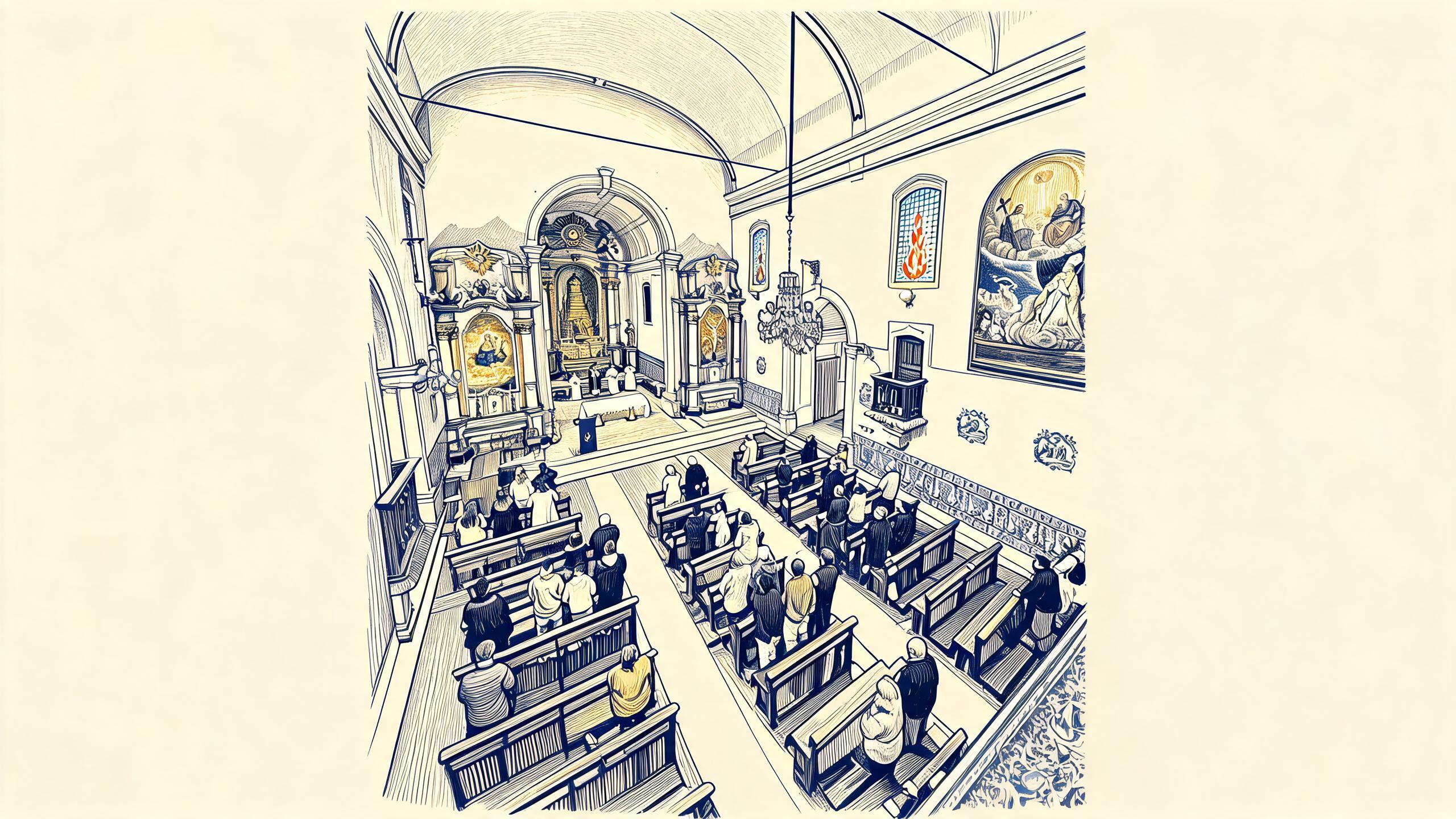 Interior da igreja